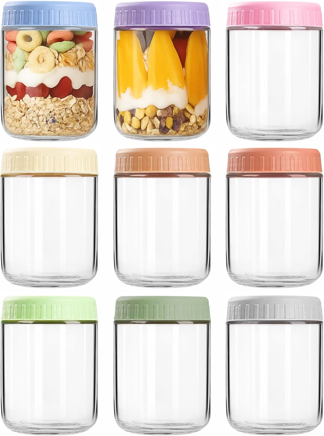 Overnight Oat Jar - Overnight Oats Containers with Lids, 16oz