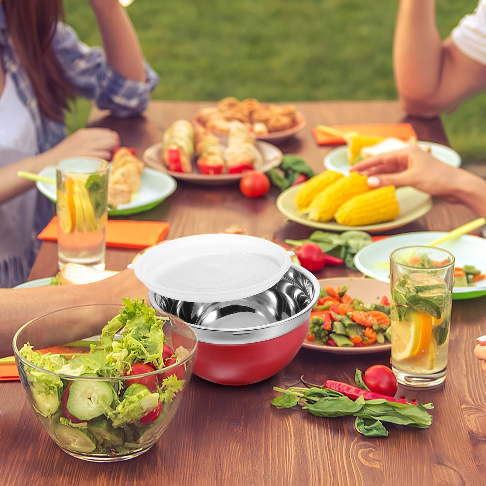 Stainless Steel Salad Bowl wit - Meal Prep Noodles 리뷰 및 가격
