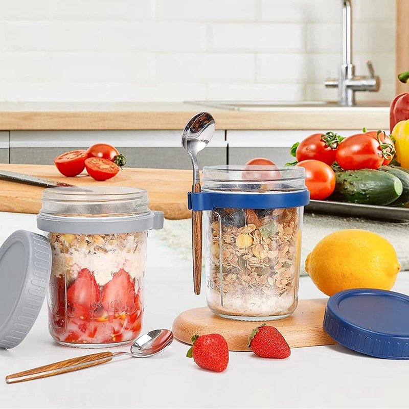4 Pack Overnight Oats Containe - Overnight Oat Jar 리뷰 및 가격
