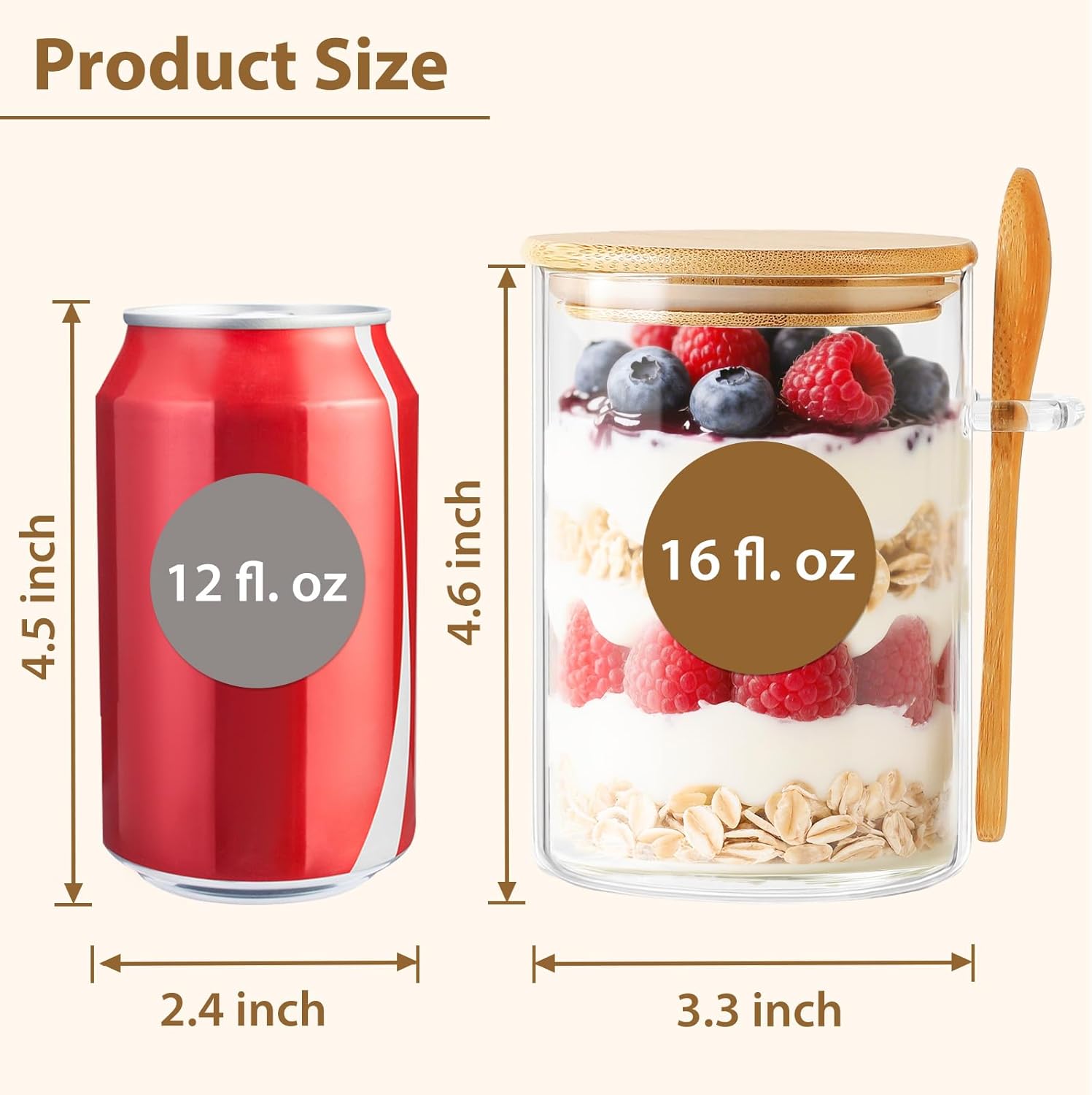 6 Pack Overnight Oats Containe - Meal Prep Overnight Oats 리뷰 및 가격