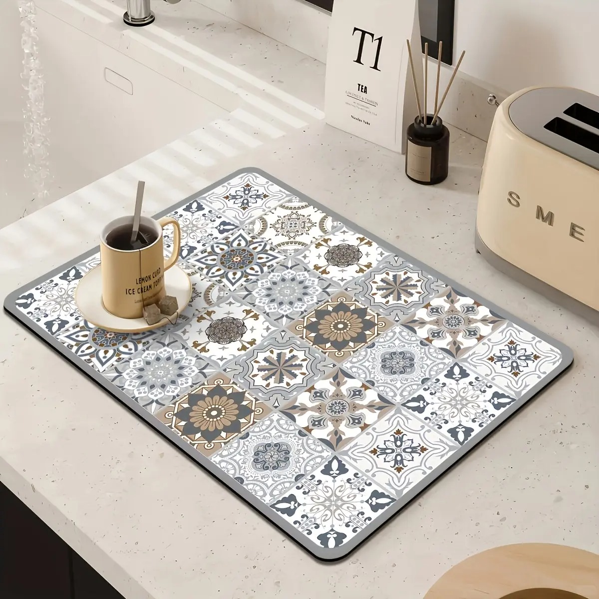 Kitchen Countertop Mat Vintage - Meal Prep Format 리뷰 및 가격
