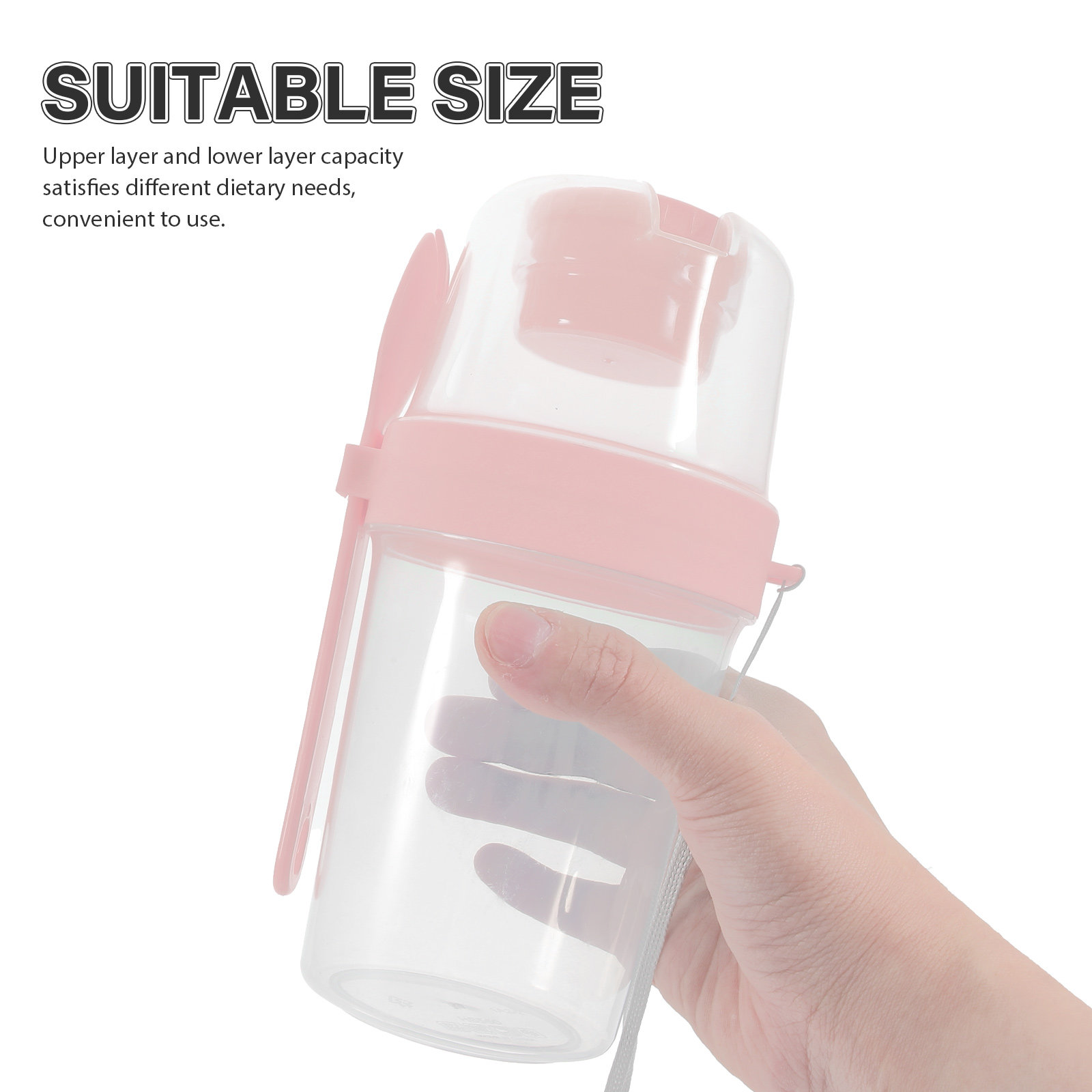 1Set Double-Layer Portable Sal - Meal Prep Overnight Oats 리뷰 및 가격
