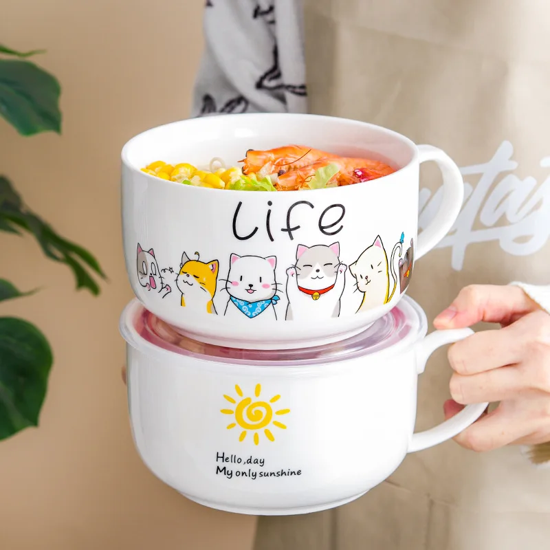 Cartoon Ceramic Instant Noodle - Meal Prep Noodles 리뷰 및 가격
