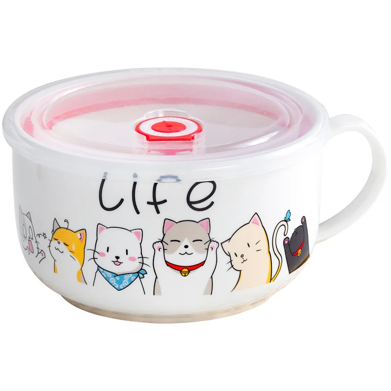 Cartoon Ceramic Instant Noodle - Meal Prep Noodles 리뷰 및 가격