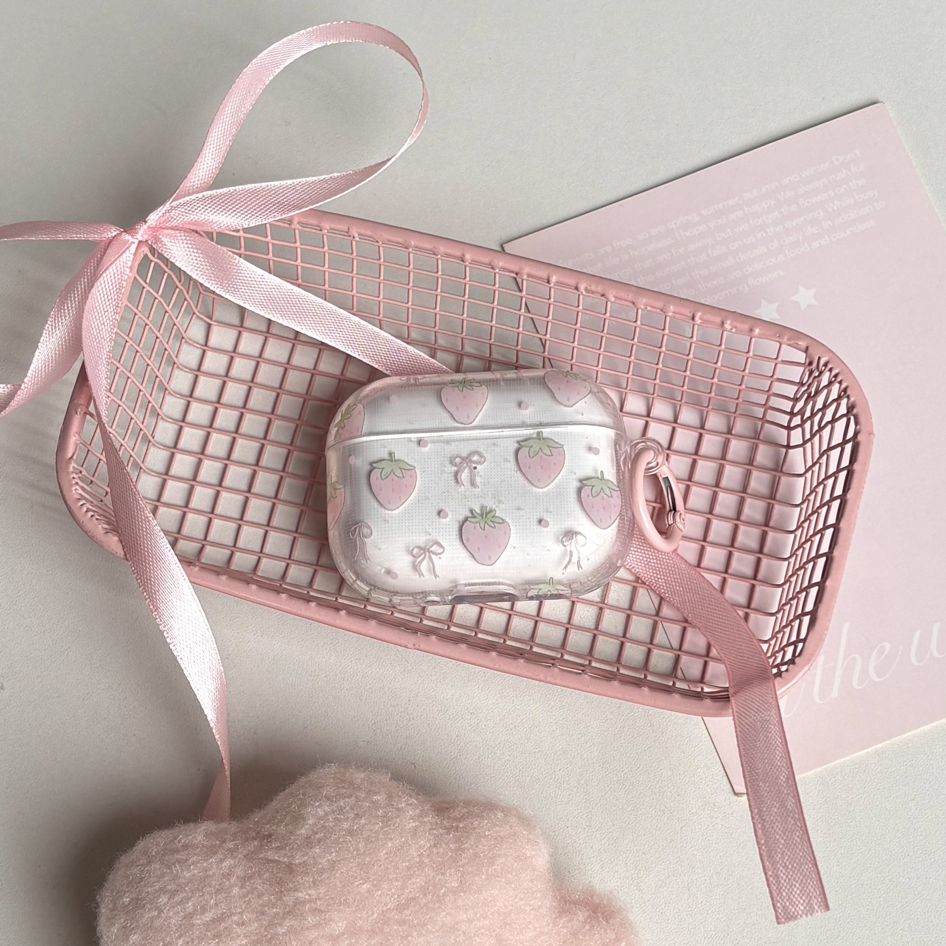 Sweet Cute Pink Strawberry Bow - Strawberry Huller 리뷰 및 가격
