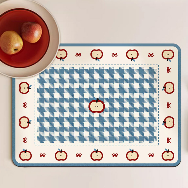 ute Apple Pattern Drying Mat F - Meal Prep Format 리뷰 및 가격