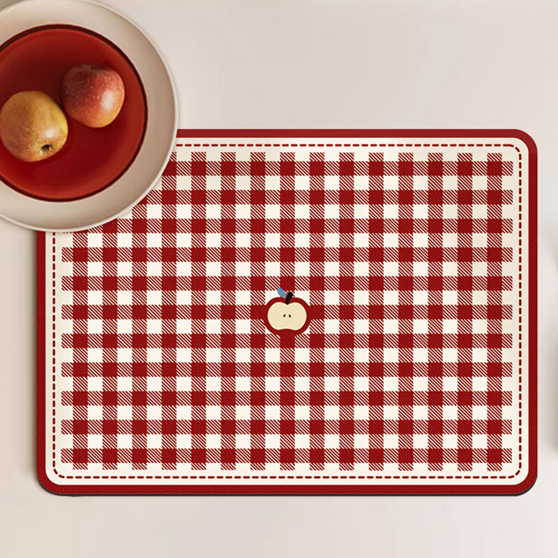 ute Apple Pattern Drying Mat F - Meal Prep Format 리뷰 및 가격