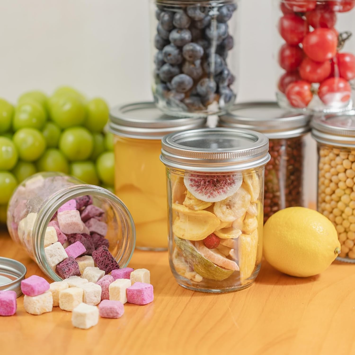 12 Pack 16 oz Wide Mouth Clear - Overnight Oat Jar 리뷰 및 가격