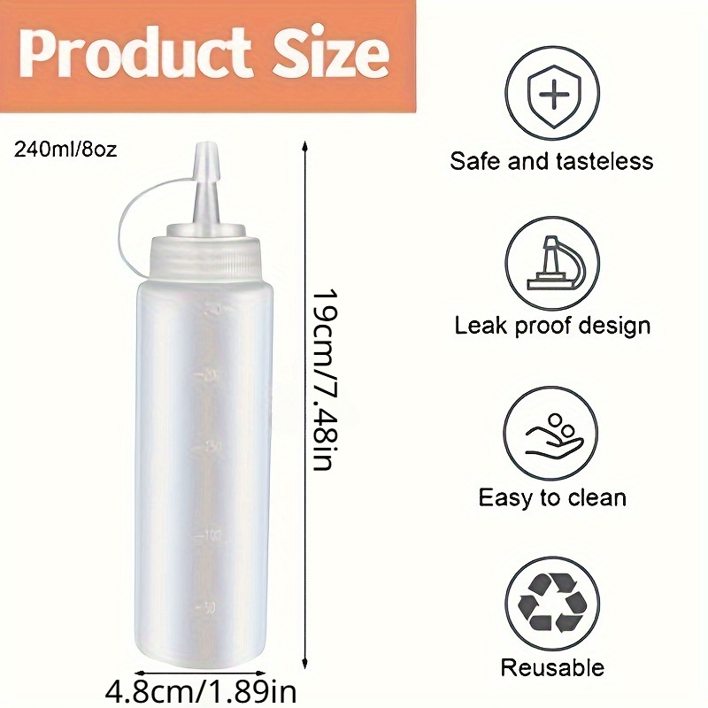3pcs  Condiment Squeeze Bottle - Sauce Squeeze Bottle 리뷰 및 가격