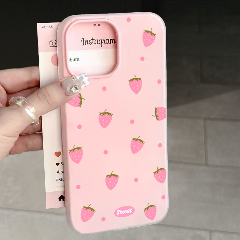 Sweet Pink Strawberry Pattern  - Strawberry Huller 리뷰 및 가격