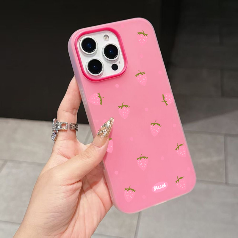 Sweet Pink Strawberry Pattern  - Strawberry Huller 리뷰 및 가격