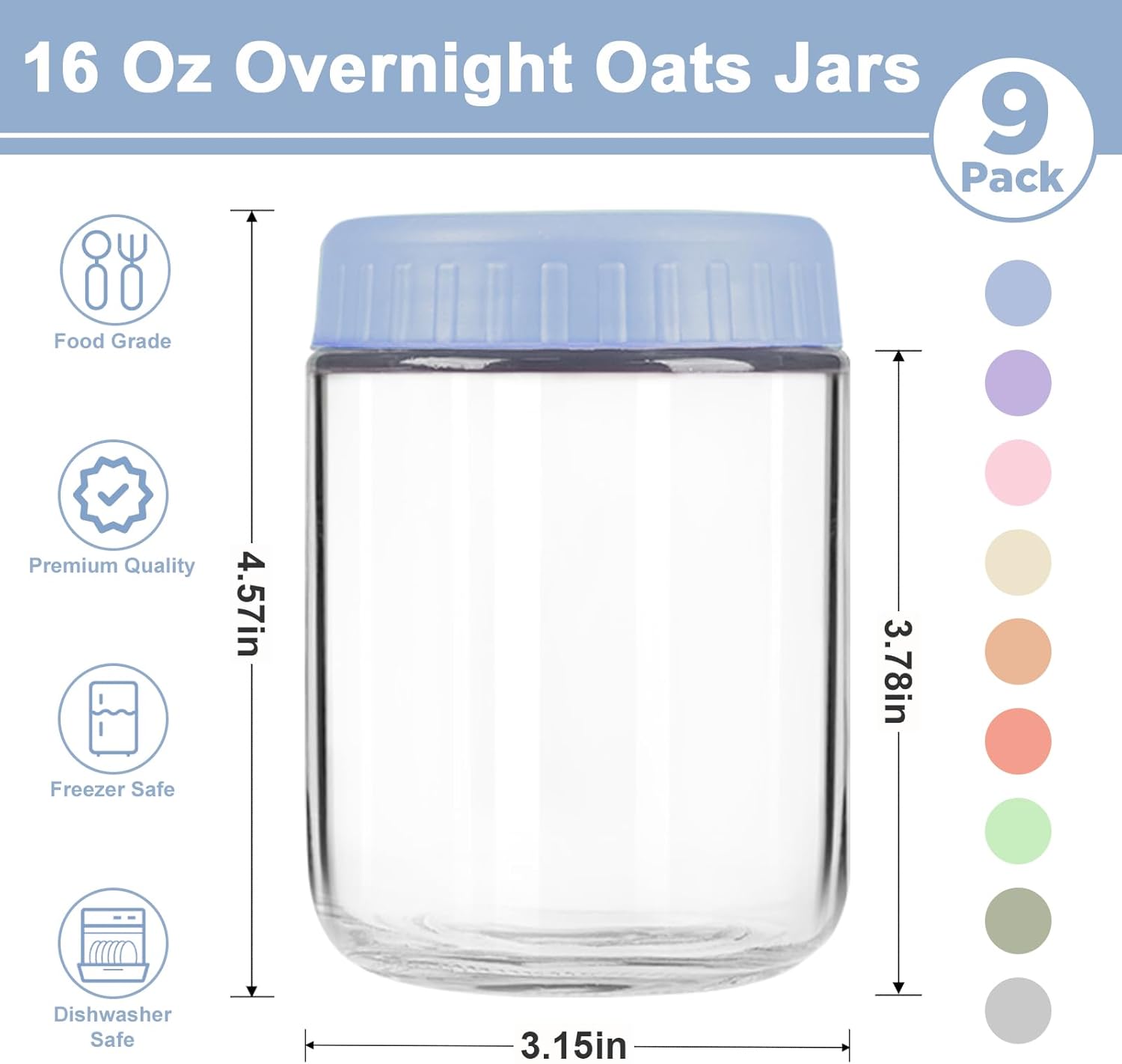 Overnight Oats Containers with - Overnight Oat Jar 리뷰 및 가격