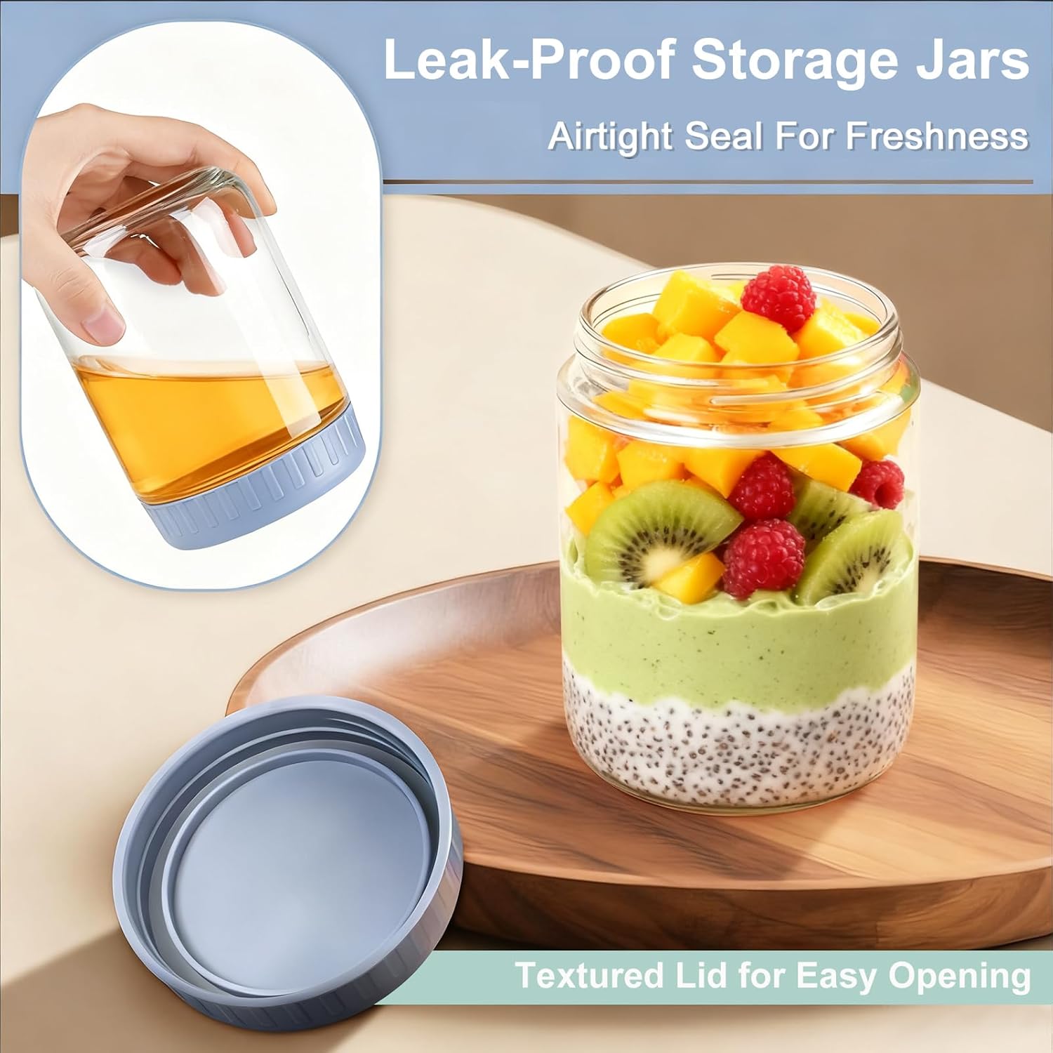 Overnight Oats Containers with - Overnight Oat Jar 리뷰 및 가격