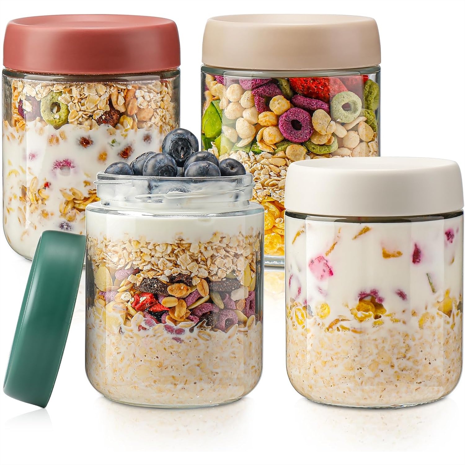 Glass Overnight Oats Container - Meal Prep Overnight Oats 리뷰 및 가격