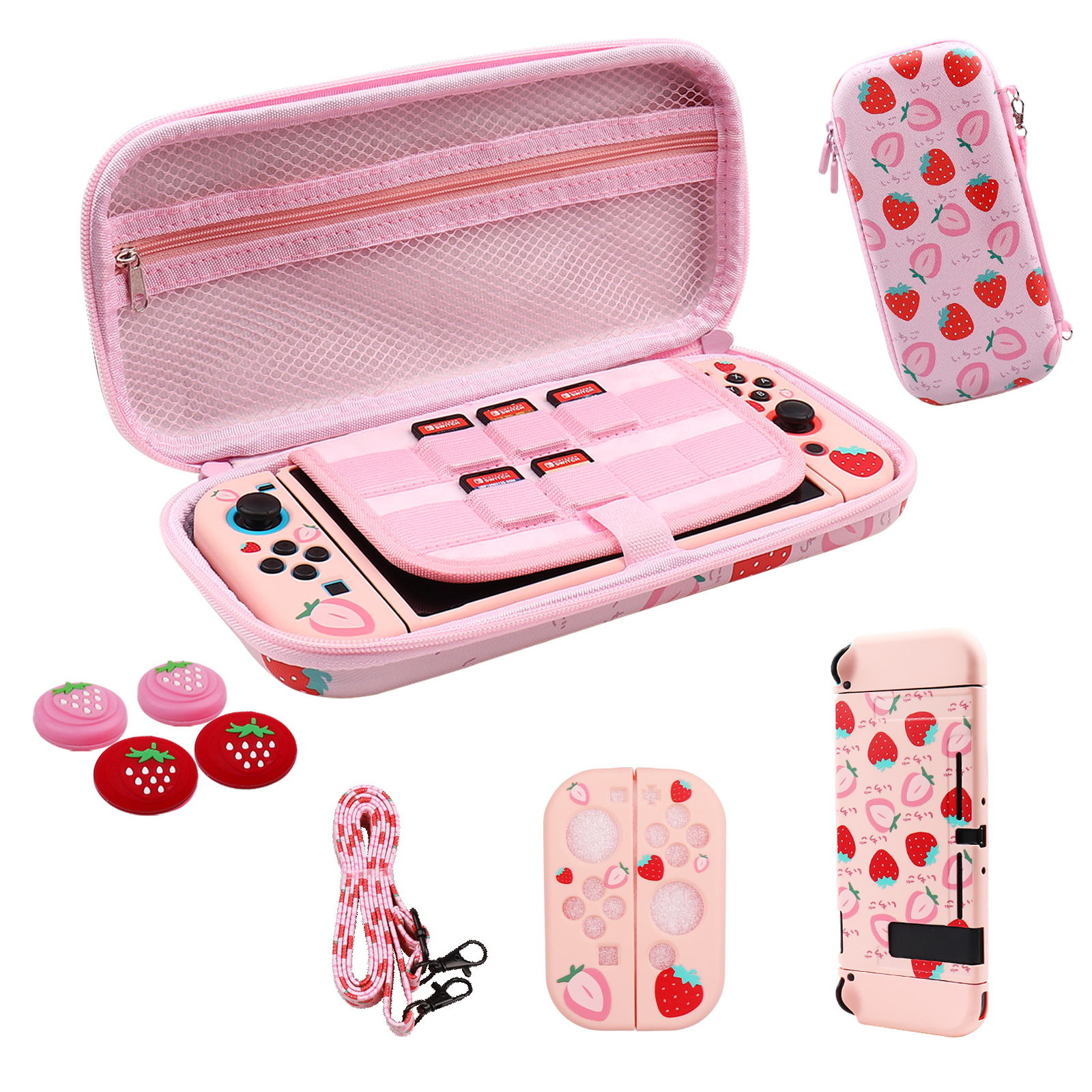 For Switch Carrying Case, EVA  - Strawberry Huller 리뷰 및 가격