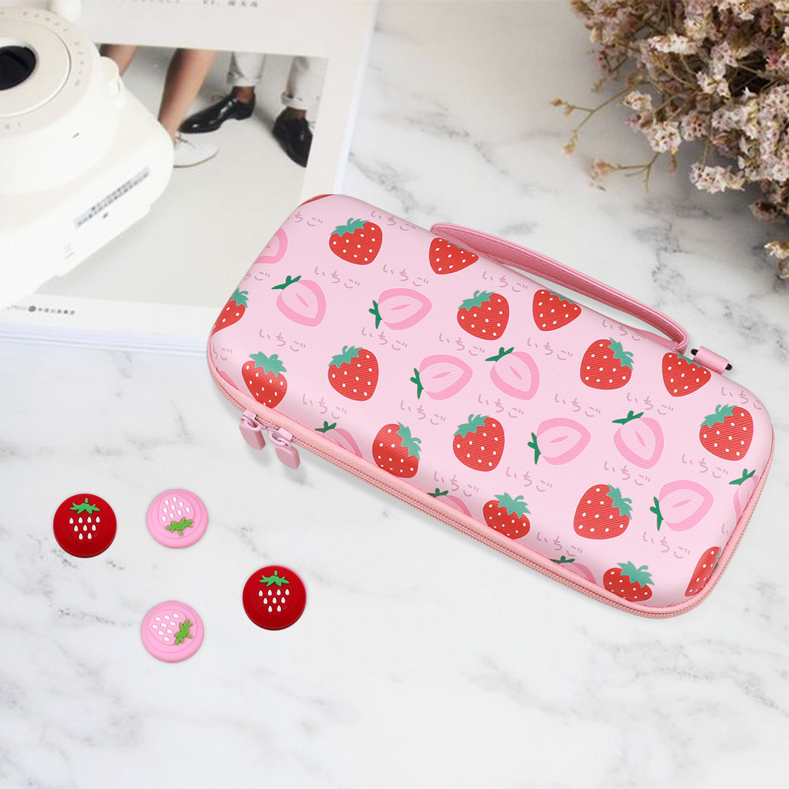 For Switch Carrying Case, EVA  - Strawberry Huller 리뷰 및 가격