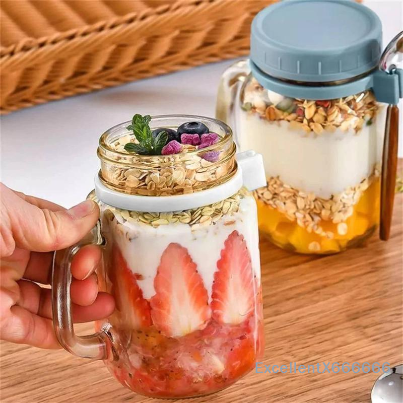 500ml Glass Container for Over - Meal Prep Overnight Oats 리뷰 및 가격