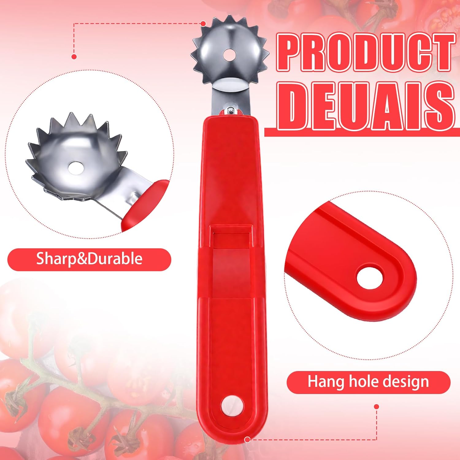 4 Pcs Tomato Corer Tool Strawb - Strawberry Huller 리뷰 및 가격