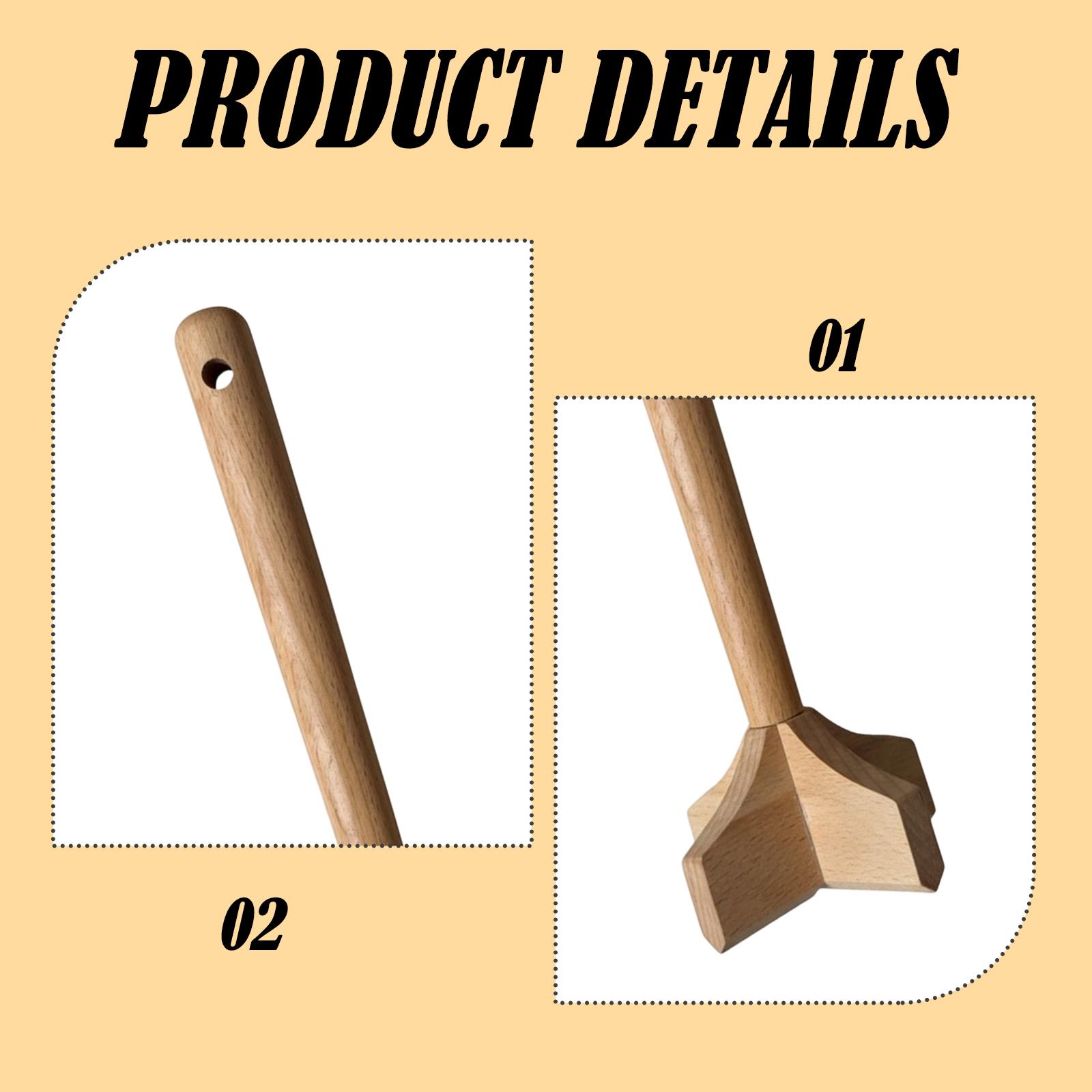 Premium Wood Potato Masher Eas - Meal Prep With Potatoes 리뷰 및 가격