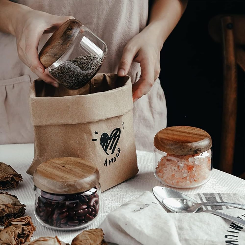 Glass Food  Containers with Wo - Overnight Oat Jar 리뷰 및 가격