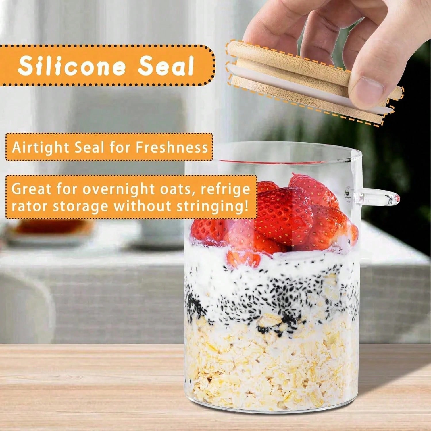 4 Pack Overnight Oats Containe - Meal Prep Overnight Oats 리뷰 및 가격