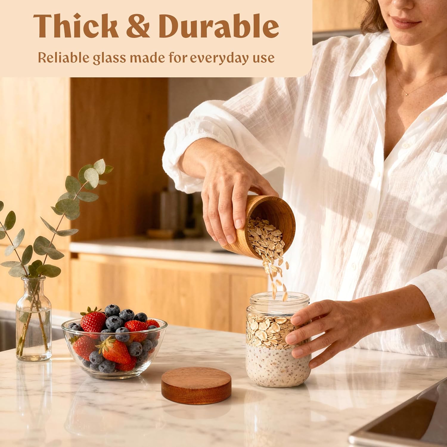 Overnight Oats Containers with - Meal Prep Overnight Oats 리뷰 및 가격