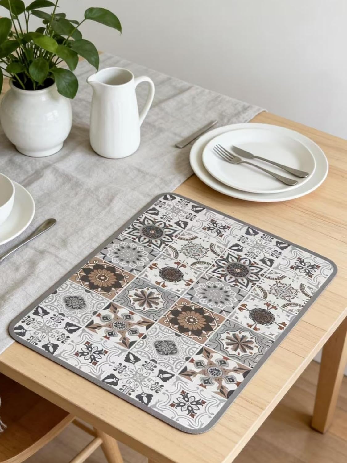 Kitchen Countertop Mat Vintage - Meal Prep Format 리뷰 및 가격