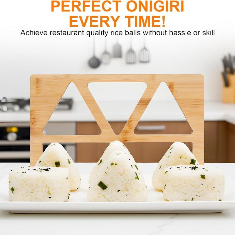 Wooden Onigiri Rice Ball Mold  - Meal Prep With Rice 리뷰 및 가격