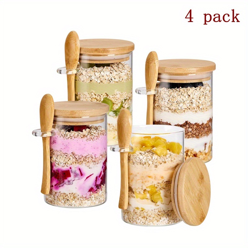 4/6pcs Dessert Bowl, Overnight - Meal Prep Overnight Oats 리뷰 및 가격