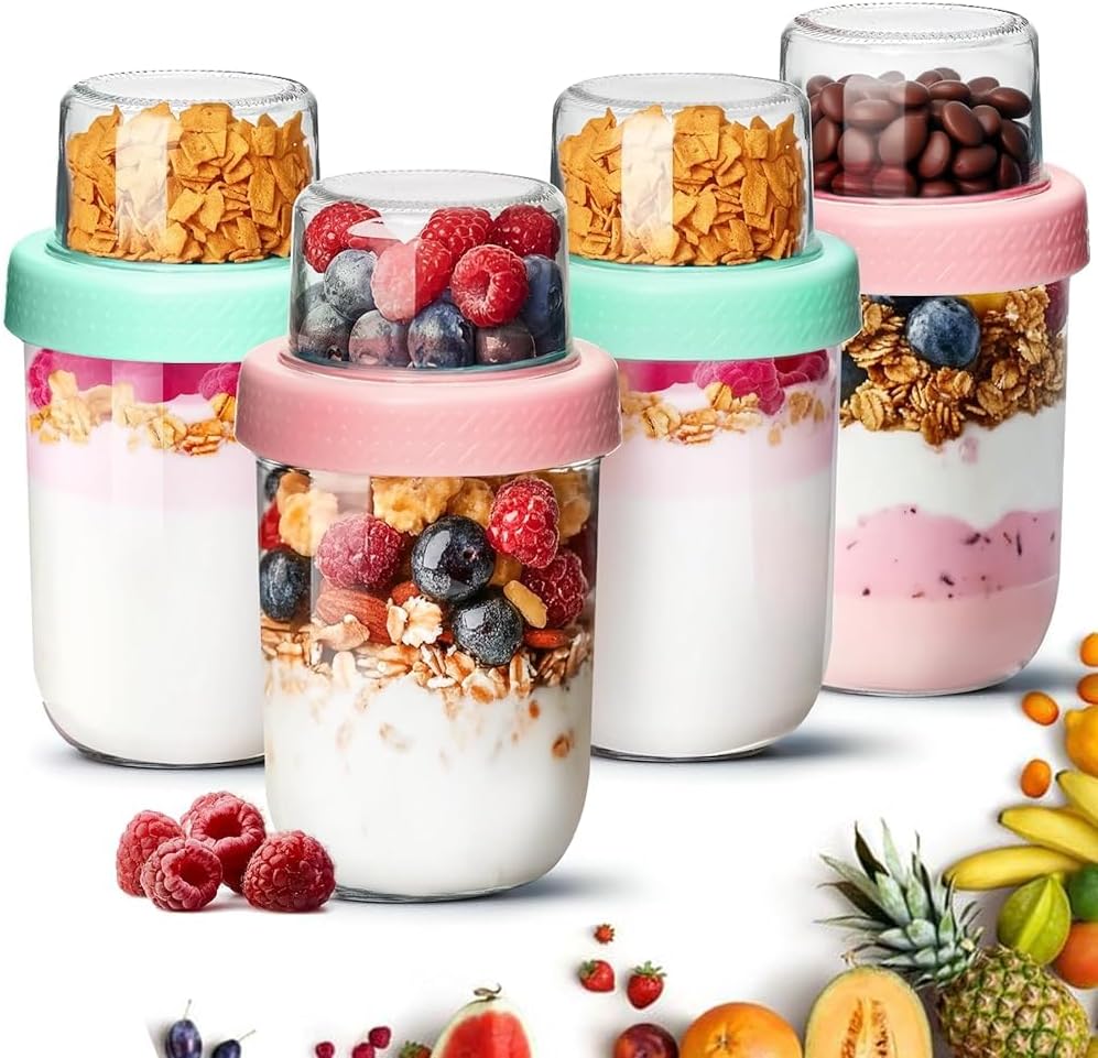 Overnight Oats Containers with - Overnight Oat Jar 리뷰 및 가격