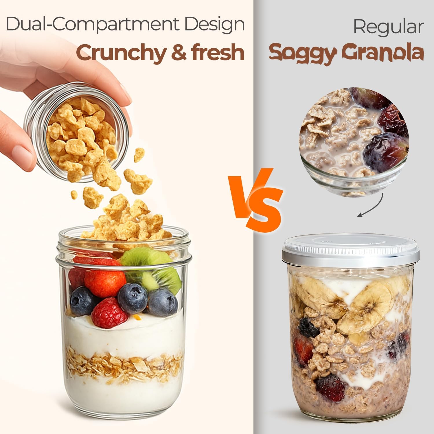 Overnight Oats Containers with - Overnight Oat Jar 리뷰 및 가격